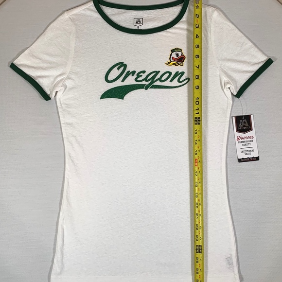 OREGON DUCKS SHIRT WOMENS MEDIUM NCAA WHITE - Picture 7 of 9